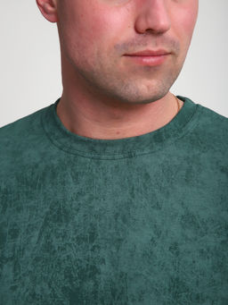 М460 Футболка оверсайз футер (тархун винтаж)