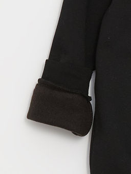 Bisiklet Yaka Bask?l? Uzun Kollu Erkek ?ocuk Sweatshirt