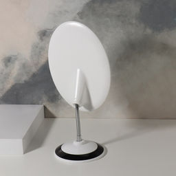 Зеркало настольное, овальное, на гибкой ножке, 16×29 см, (15.2×18.7 см), МИКС