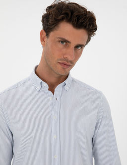 _ndigo Slim Fit _izgili Slim Fit G_mlek - Pierre cardin фото 2