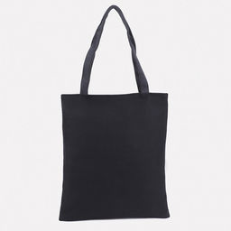 Сумка - шоппер, с подкладом, с принтом, 35×2×40 см, чёрная