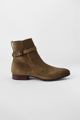 LEATHER BUCKLE BOOTS BOBBY GILLESPIE X ZARA  фото 2