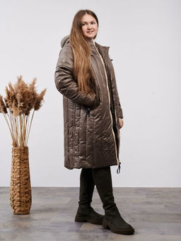 Пальто демисезонное Аврора кофе - Yollochka фото 7