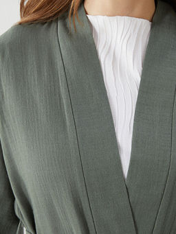 ?al Yaka Oversize M?slin Kad?n Kimono