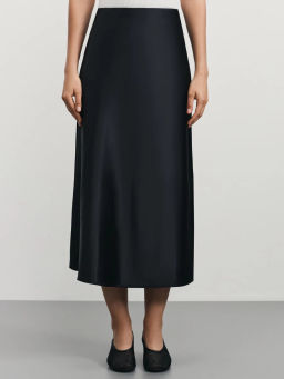 Атласная юбка миди / Zarina  фото 3