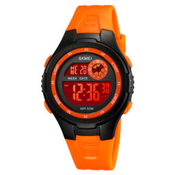 Детские наручные часы электронные Skmei 2280black-orange