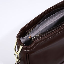 Сумка кросс-боди на молнии, цвет коричневый - Simaland фото 9
