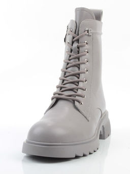 04-PAT178-2Z GRAY Ботинки зимние женские (натуральная кожа, 100% шерсть)