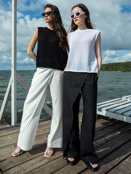 Брюки с запахом