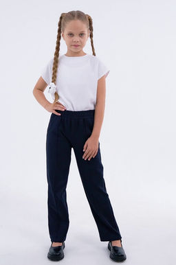 Брюки для девочки из футера Happy Fox  фото 3