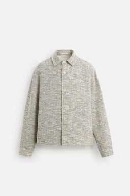 CONTRAST TEXTURED OVERSHIRT - Zara фото 8