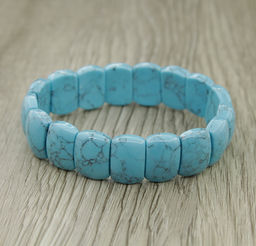 Браслет Лео-мини бирюза голубая (имитация) - Agat77 фото 3