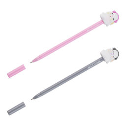 Ручка шар. MESHU "Music Bunny" (MS_65675) синяя, 0.7мм, корпус ассорти, с фигуркой