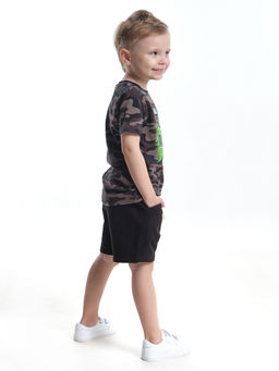 Комплект с шортами UD 7852/22-9846 камуфляж/черный - Mini maxi фото 2