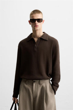 TEXTURED POLO SHIRT - Zara фото 2
