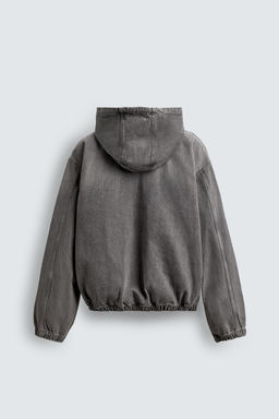 WASHED HOODED JACKET - Zara фото 8