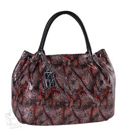 Сумка женская кожаная 8057-8-173 black orange Polina&Eiterou/30  в Новосибирске