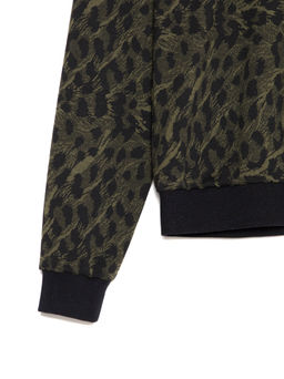 CONTE Свитшот c леопардовым рисунком LD 1054 khaki leo - Conte elegant фото 7