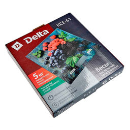 Весы настольные кухон. электр. DELTA "Ягодный микс" 5кг стекло арт. КСЕ-51
