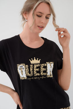 Пижама женская из футболки и шорт из кулирки Сафари песочный - Амадэль фото 7