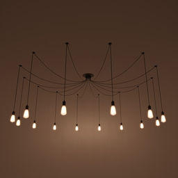 Светильник BayerLux «Паук»,14×40 Вт, E27, чёрный