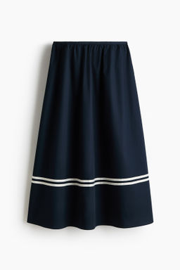 Falda midi de corte holgado