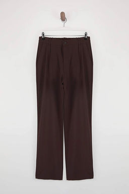 Kahverengi Pileli Beli Lastikli Utu Izli Baggy Erkek Pantolon TMNSS26PL00025 - Trendyolmilla фото 7