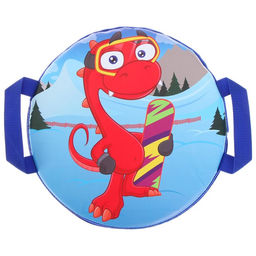 Санки-ледянки №74 Дракончик со сноубордом, d=35 см - Simaland фото 3
