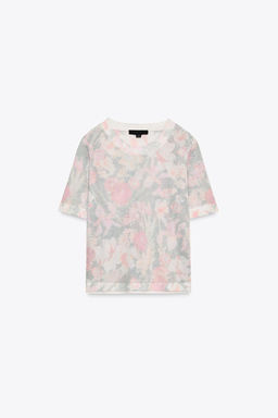 FLORAL PRINT KNIT TOP - Zara фото 3