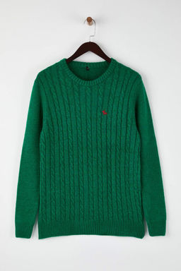 Lacivert Regular Bisiklet Yaka Animal Kazak TMNAW26KZ00006 - Trendyolmilla фото 13