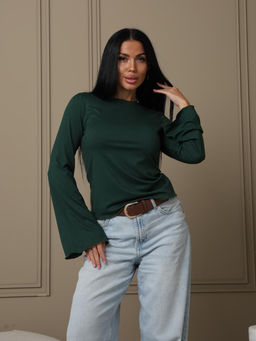 Лонгслив в рубчик мод.2028 - Барболета фото 47