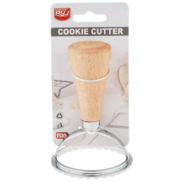 Штамп металлический для пельменей Круг д6,2см h10см, деревянная ручка, на картоне (Китай) - Домашняя мода фото 5