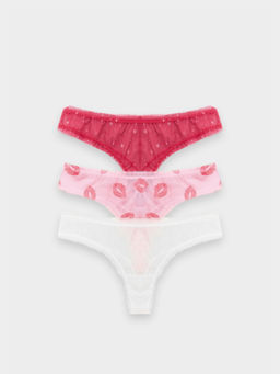 Цена за 2 штуки! Трусы бразилиана женские в наборе, 3 шт - Mark formelle фото 8