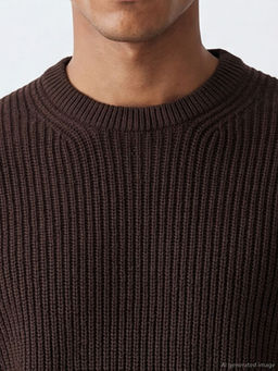 Bisiklet Yaka Erkek Triko Kazak