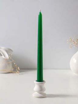 Цена за 2 шт. Свеча античная 25 см, 58 гр, 7 ч, цв. зелёный