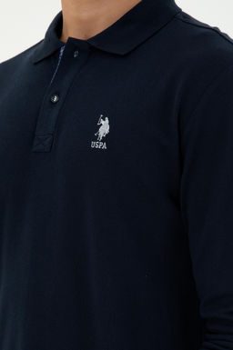 Мужской темно-синий базовый свитшот - U.s. polo assn фото 7