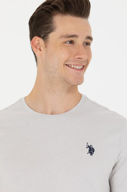 Erkek Gri Bisiklet Yaka Ti__rt