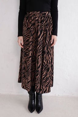 11321 Юбка А-силуэта кофейно-чёрная - Martichelli фото 5