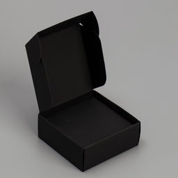 Цена за 5 шт. Коробка под бижутерию, упаковка, «Чёрная», 7.5 х 7.5 х 3 см