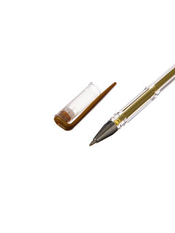 Набор гелевых ручек 3 цвета, белый, серебристый, золотой, корпус прозрачный - Simaland фото 8