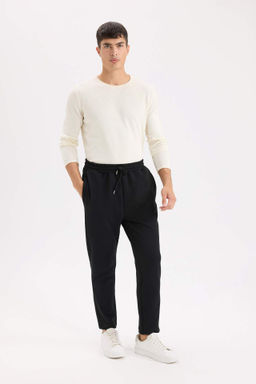 Esofman Alt? Twill Slim Fit Dar Kesim Beli Bagc?kl? Cepli Duz Paca - Defacto фото 2