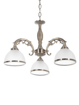 Люстра ЭкономСвет 72702/3A, 3×40 Вт, E27, 56×56×32-70 см, бронзовая