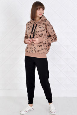 Арт. 2350 Костюм с брюками женский 44-52 (5 шт) Цвет:верх- полынь, низ-черный - Калинка фото 21