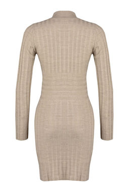 Vizon Mini Triko Dik Yaka Elbise TWOAW22EL0021 - Trendyolmilla фото 7