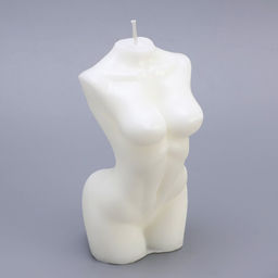 Свеча декоративная «Силуэт женщины», 15×7 см, белая