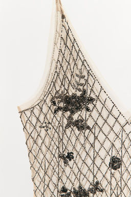 BEADED FRINGE TULLE DRESS - Zara фото 9