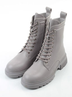 04-PAT178-2Z GRAY Ботинки зимние женские (натуральная кожа, 100% шерсть)