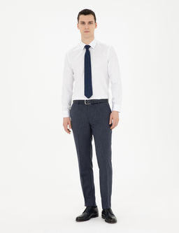 Beyaz Slim Fit Klasik G_mlek