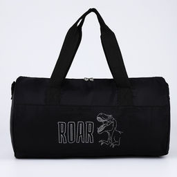 Сумка спортивная ROAR, 40×24×21, на молнии, длинный ремень, черная