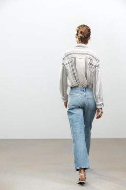 ZW COLLECTION CROPPED STRAIGHT HIGH-WAIST JEANS - Zara фото 12